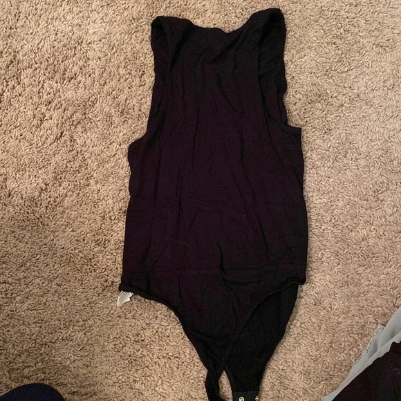 High neck black tank bodysuit - Picture 2 of 3